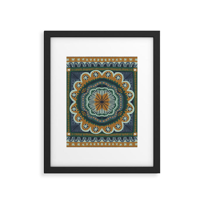Winter Symmetric Pattern Framed Art Print Gallery Image 1