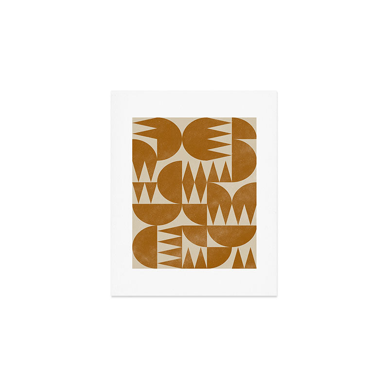Woodblock Pattern Art Print Gallery Image 1