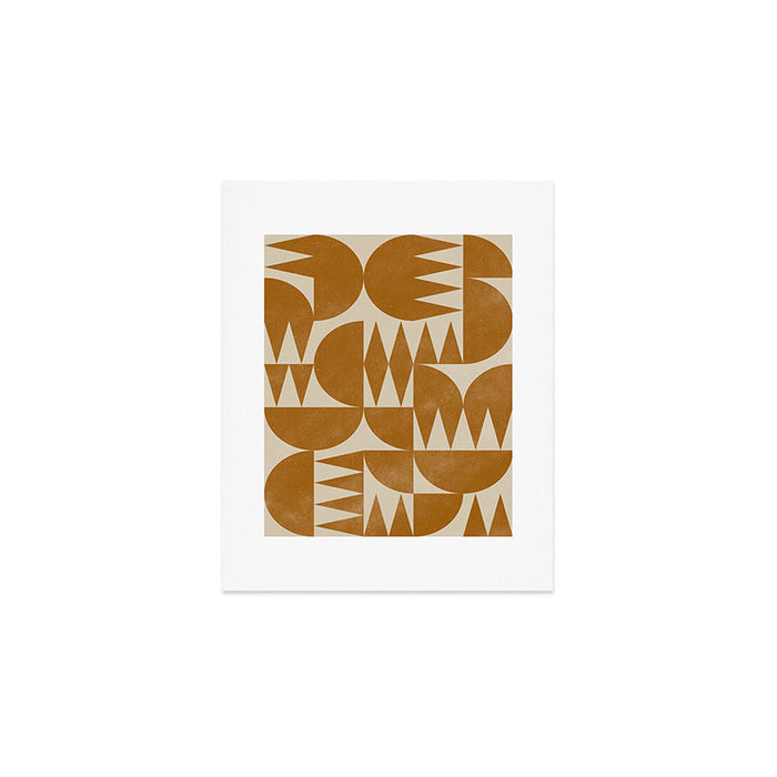 Woodblock Pattern Art Print Gallery Image 1