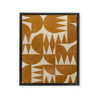 Woodblock Pattern Framed Canvas Print Gallery Image 8