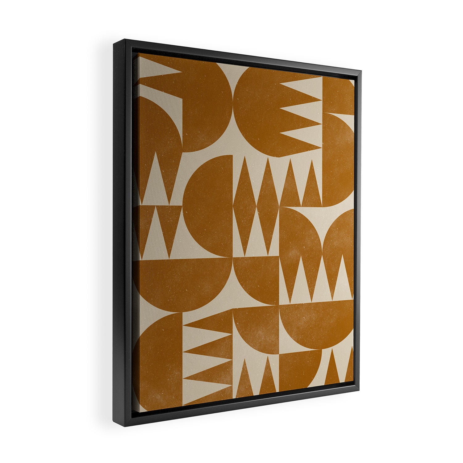 Woodblock Pattern Framed Canvas Print Gallery Image 2