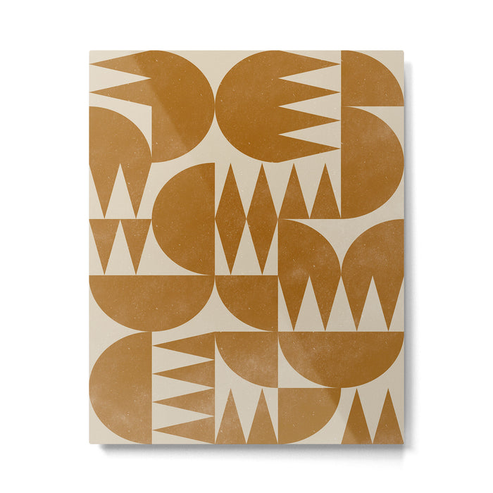 Woodblock Pattern Metal Print Gallery Image 1