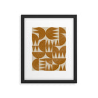 Woodblock Pattern Framed Art Print Gallery Image 6