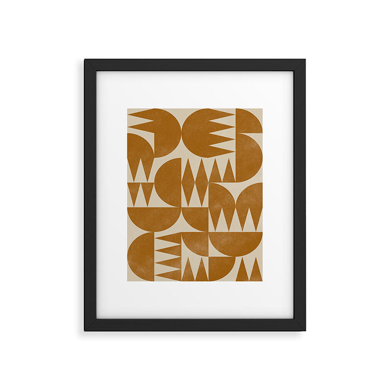 Woodblock Pattern Framed Art Print Gallery Image 6