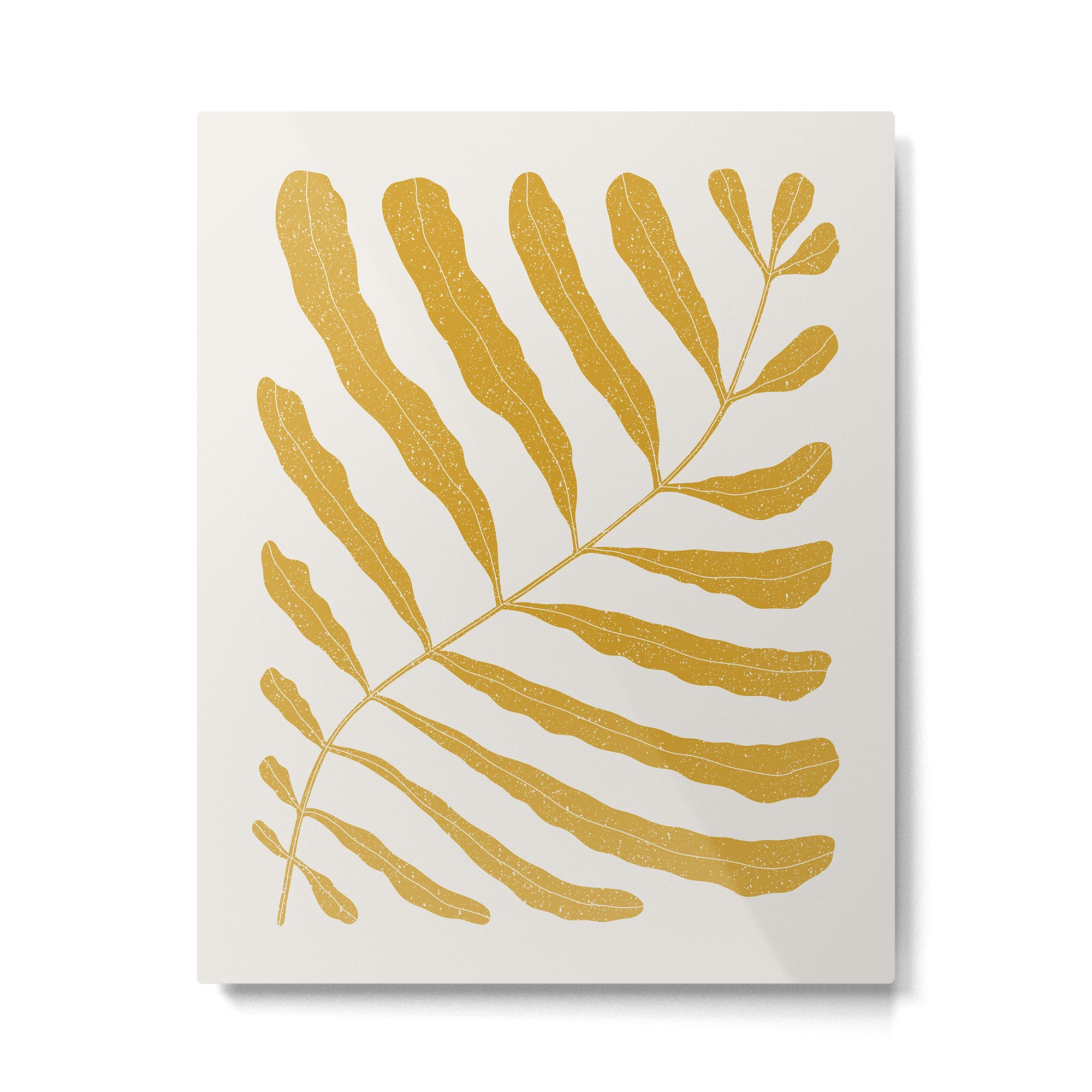 Yellow Plant Metal Print Gallery Image 6