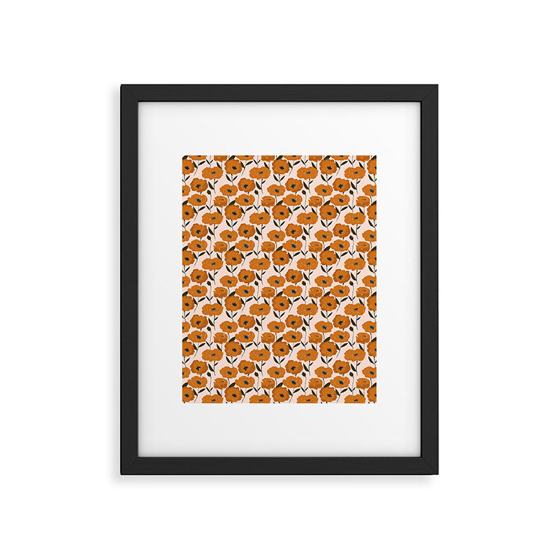 Boho Poppies Framed Art Print Gallery Image 6