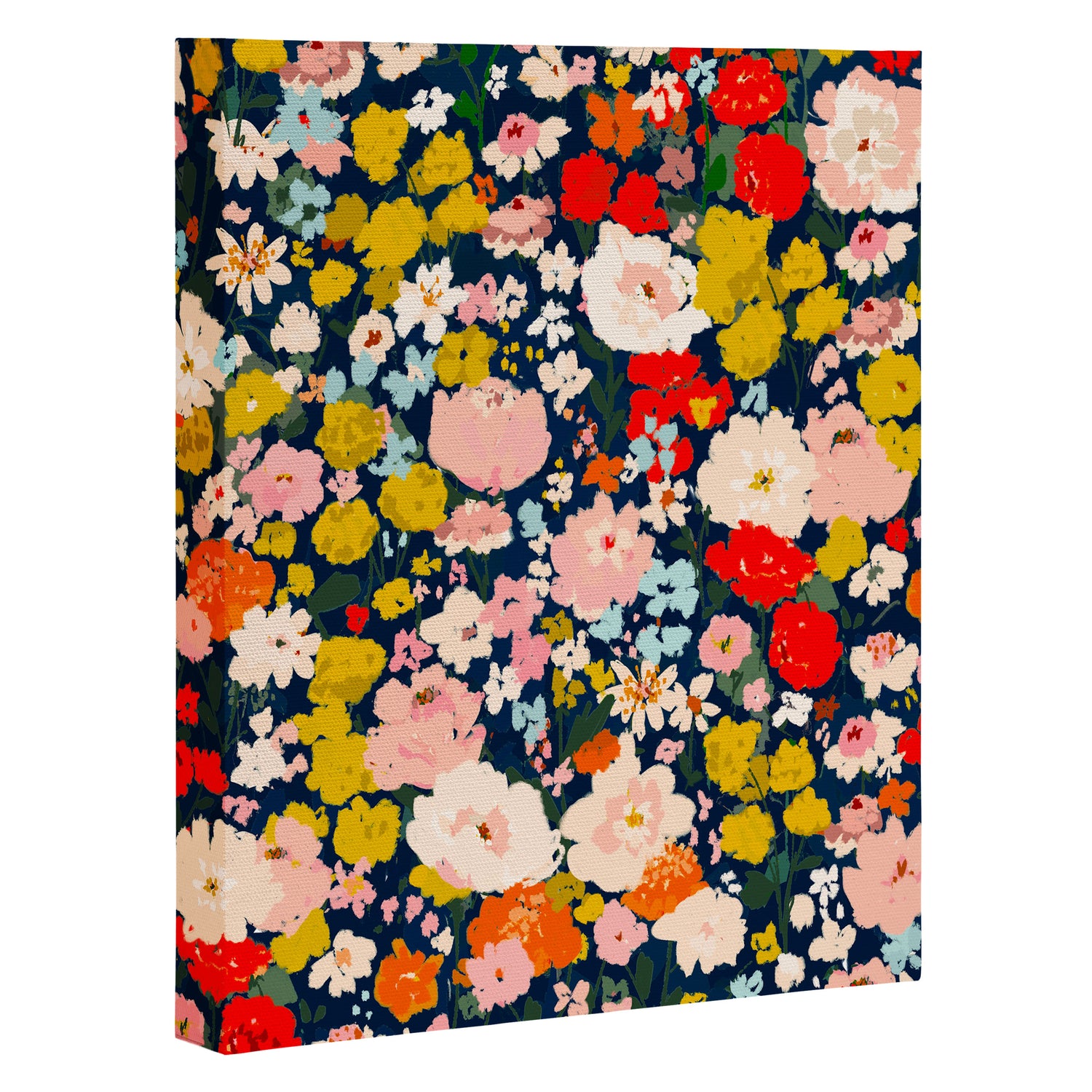 bright & tiny - blue Canvas Print Gallery Image 3