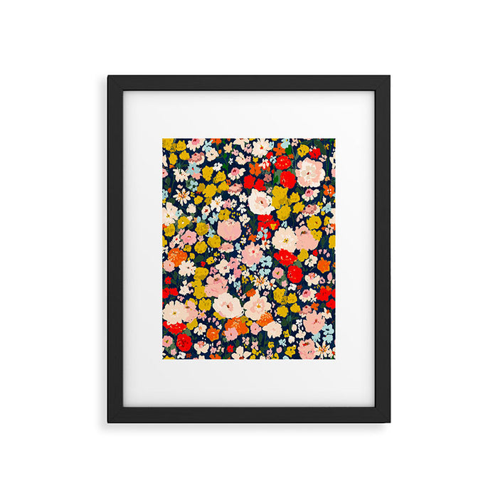 bright & tiny - blue Framed Art Print Gallery Image 1