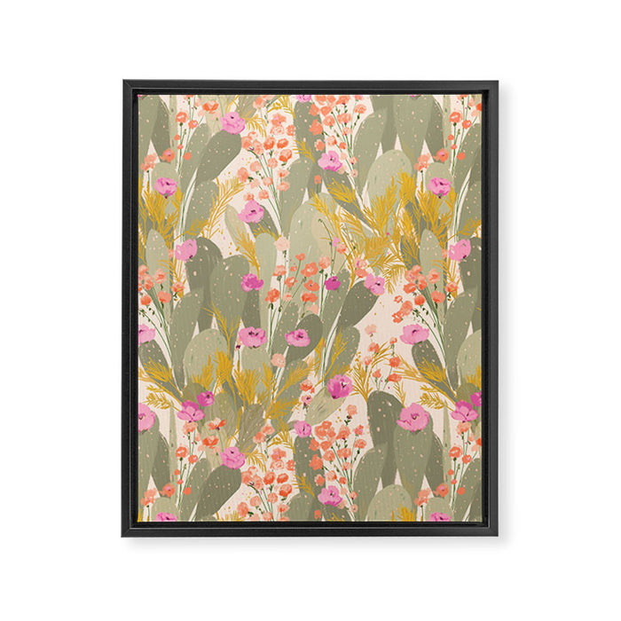 Cactus Garden Framed Canvas Print Gallery Image 1