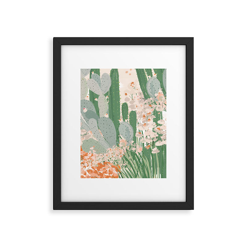 cactus garden Framed Art Print Gallery Image 5