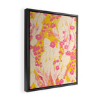 Desert Flowers - pink & yellow Framed Canvas Print Gallery Image 2