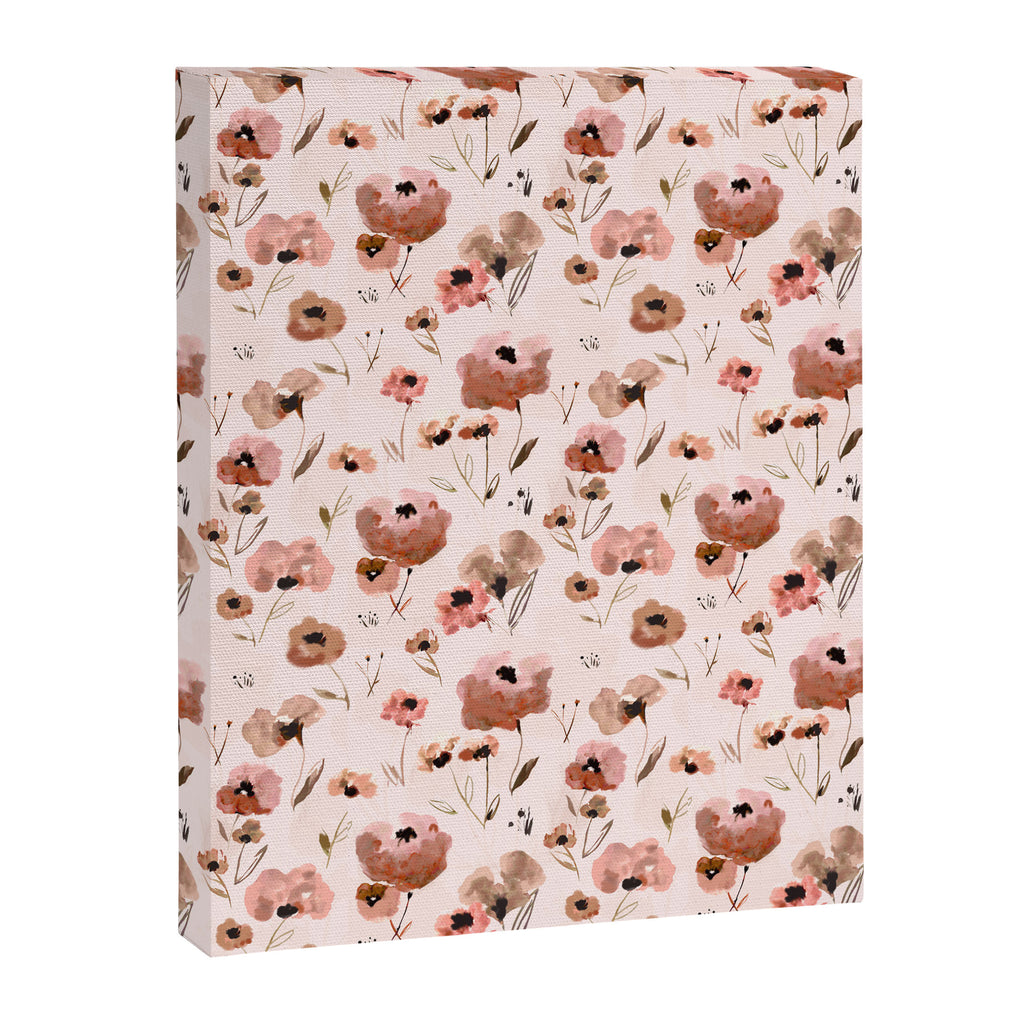 Farmhouse floral - pink Canvas Print Gallery Image 8