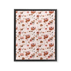 Farmhouse floral - pink Framed Canvas Print Gallery Image 8