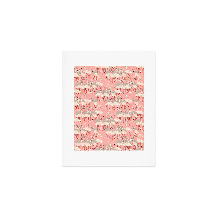 flamingo party Art Print Gallery Image 1