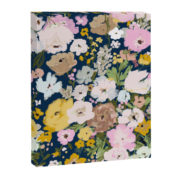 Flower Stand - blue Canvas Print Gallery Image 1