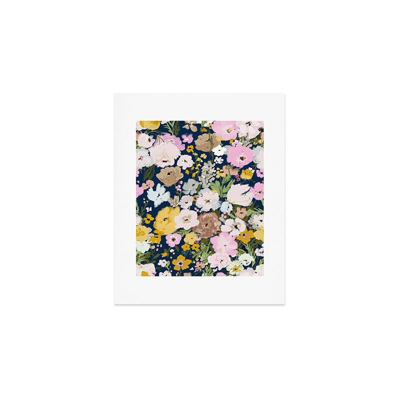 Flower Stand - blue Art Print Gallery Image 1