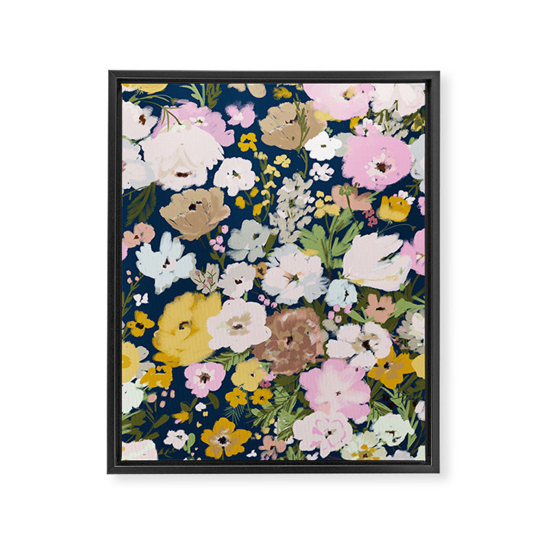 Flower Stand - blue Framed Canvas Print Gallery Image 8