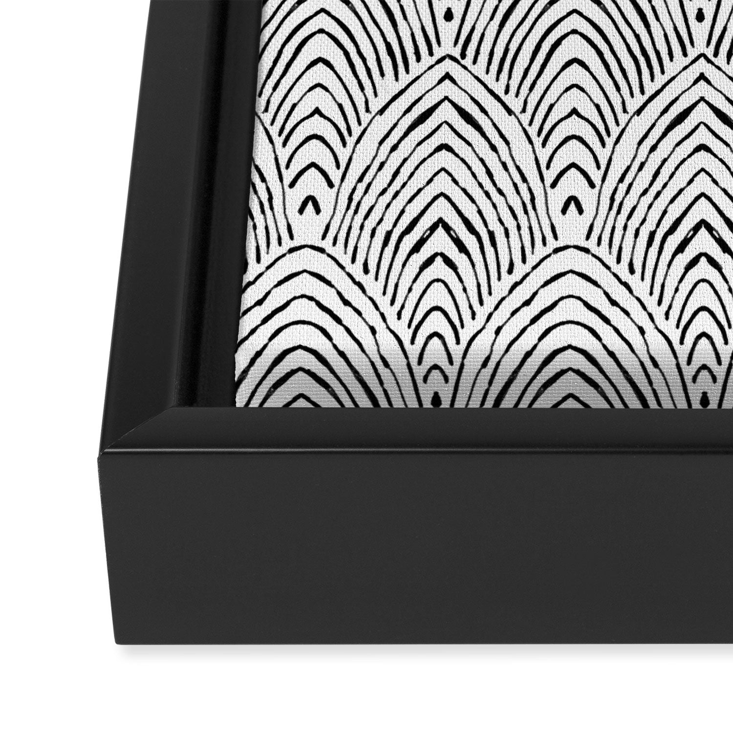 hand drawn deco Framed Canvas Print Gallery Image 2