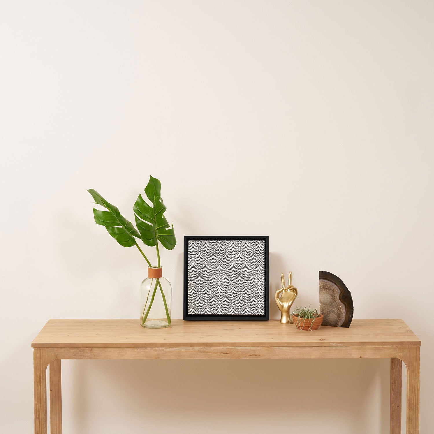 hand drawn deco Framed Canvas Print Gallery Image 3