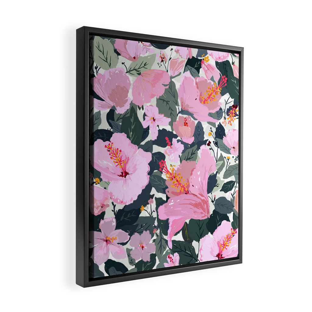Hi Hibiscus! Framed Canvas Print Gallery Image 2