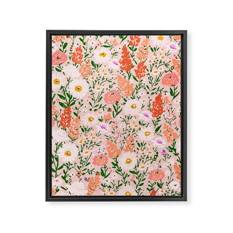 Late Summer Floral Framed Canvas Print Gallery Image 3
