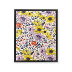 Lovely and Wild - purple and yellow Framed Canvas Print Gallery Image 8