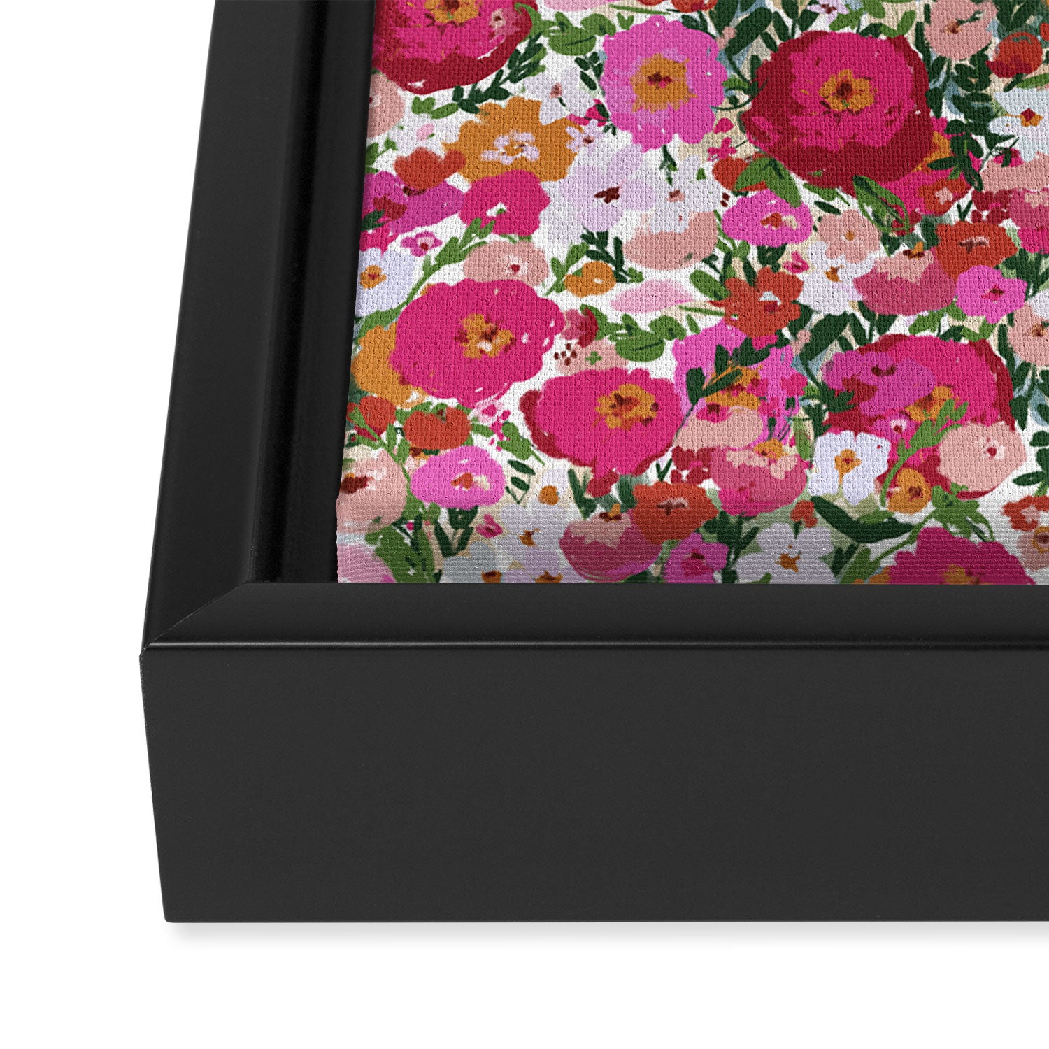 Never too many flowers Framed Canvas Print Gallery Image 3