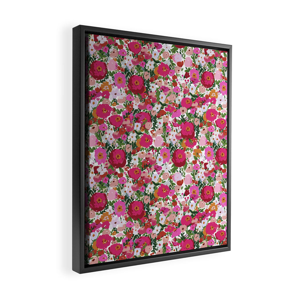 Never too many flowers Framed Canvas Print Gallery Image 2