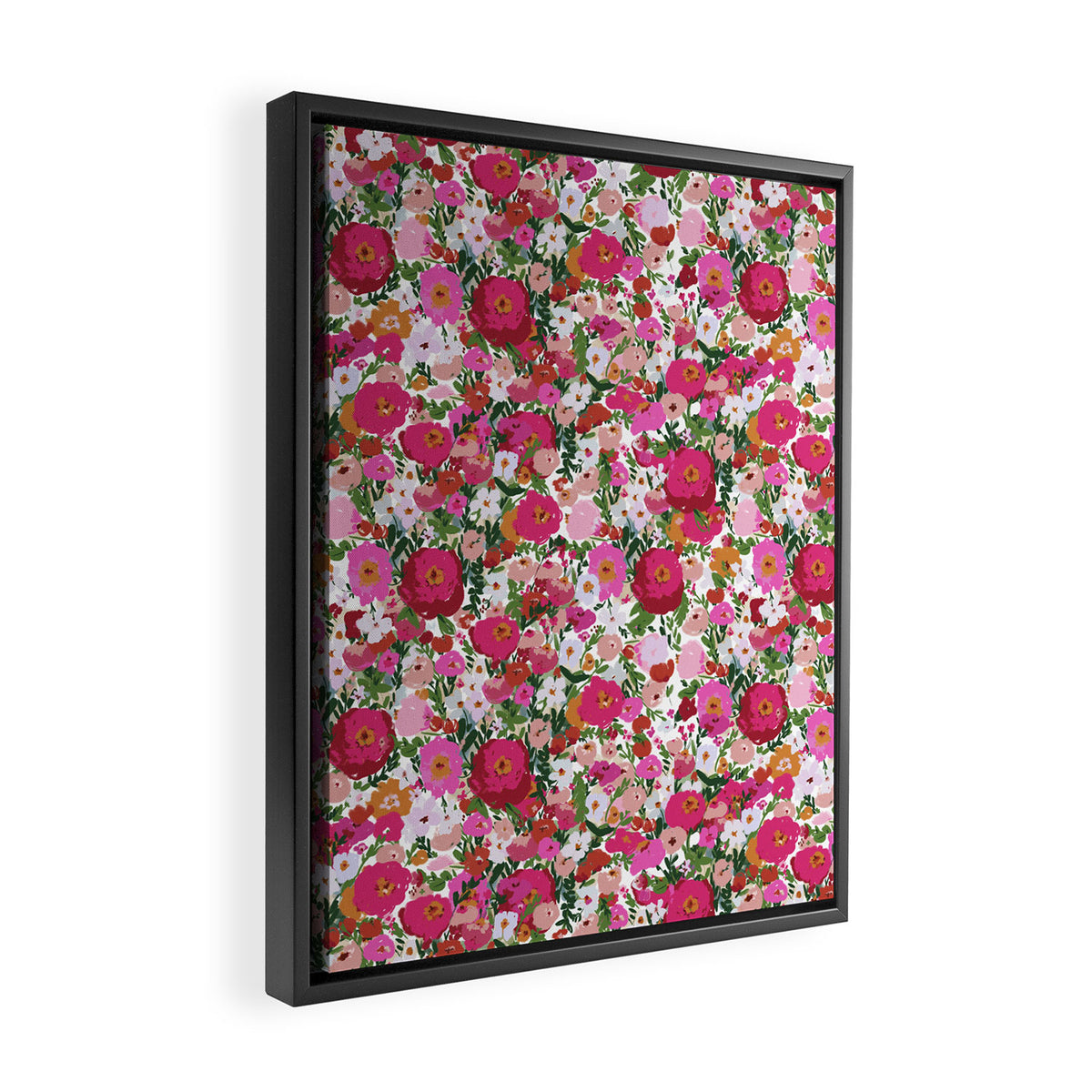 Never too many flowers Framed Canvas Print Gallery Image 2