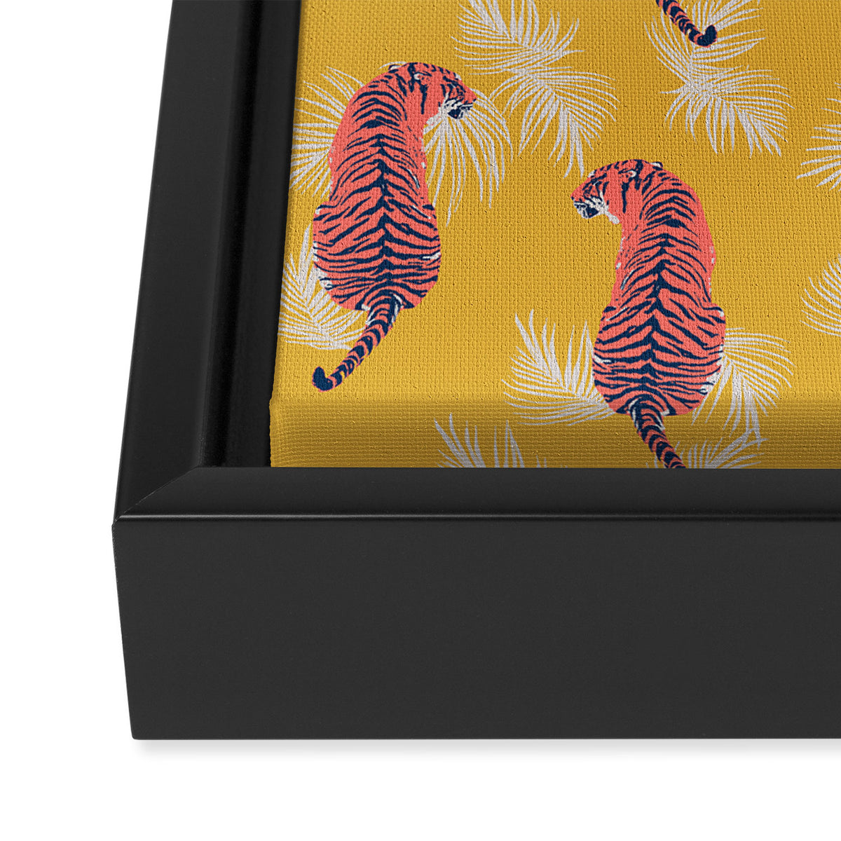 Paisley Tiger Framed Canvas Print Gallery Image 3