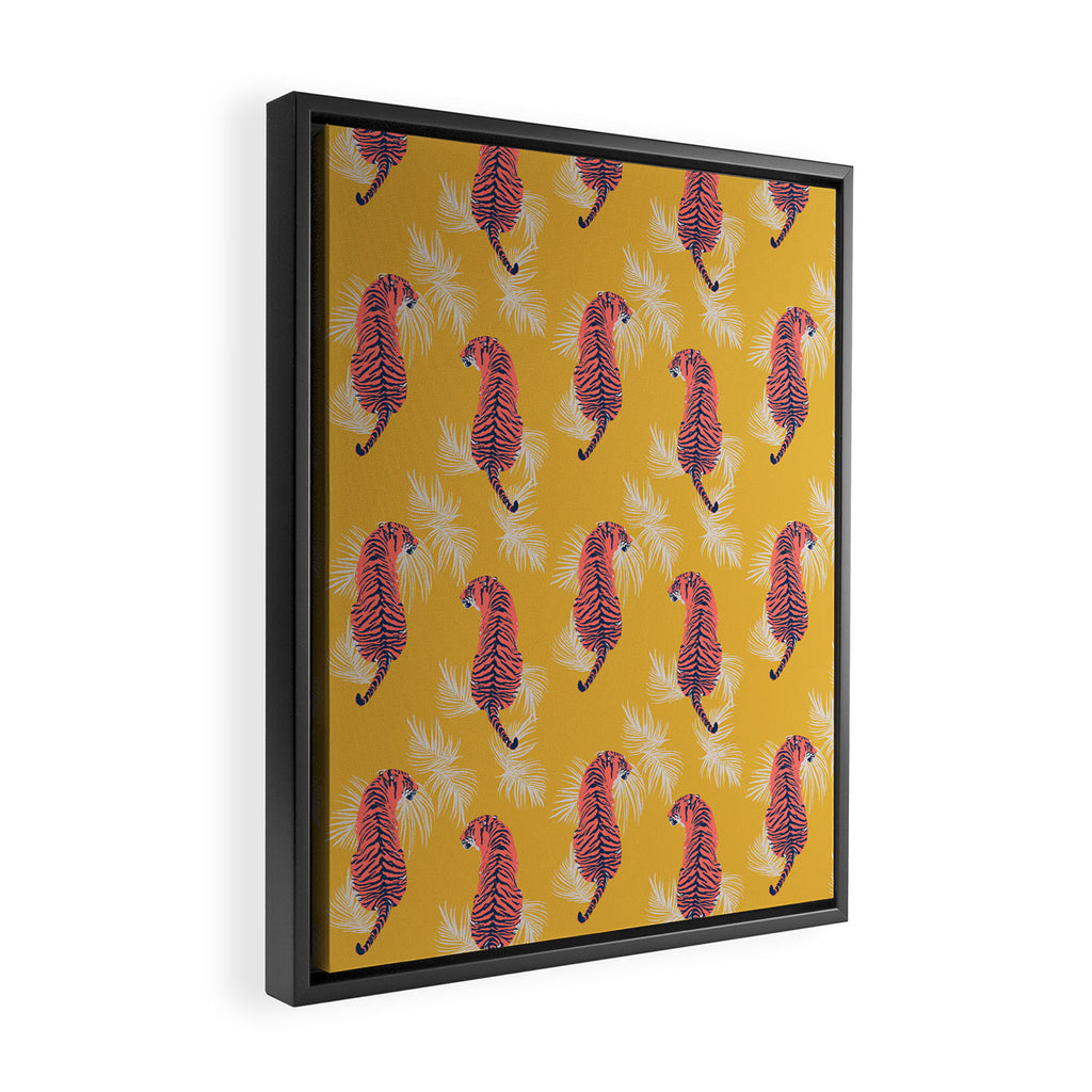 Paisley Tiger Framed Canvas Print Gallery Image 2