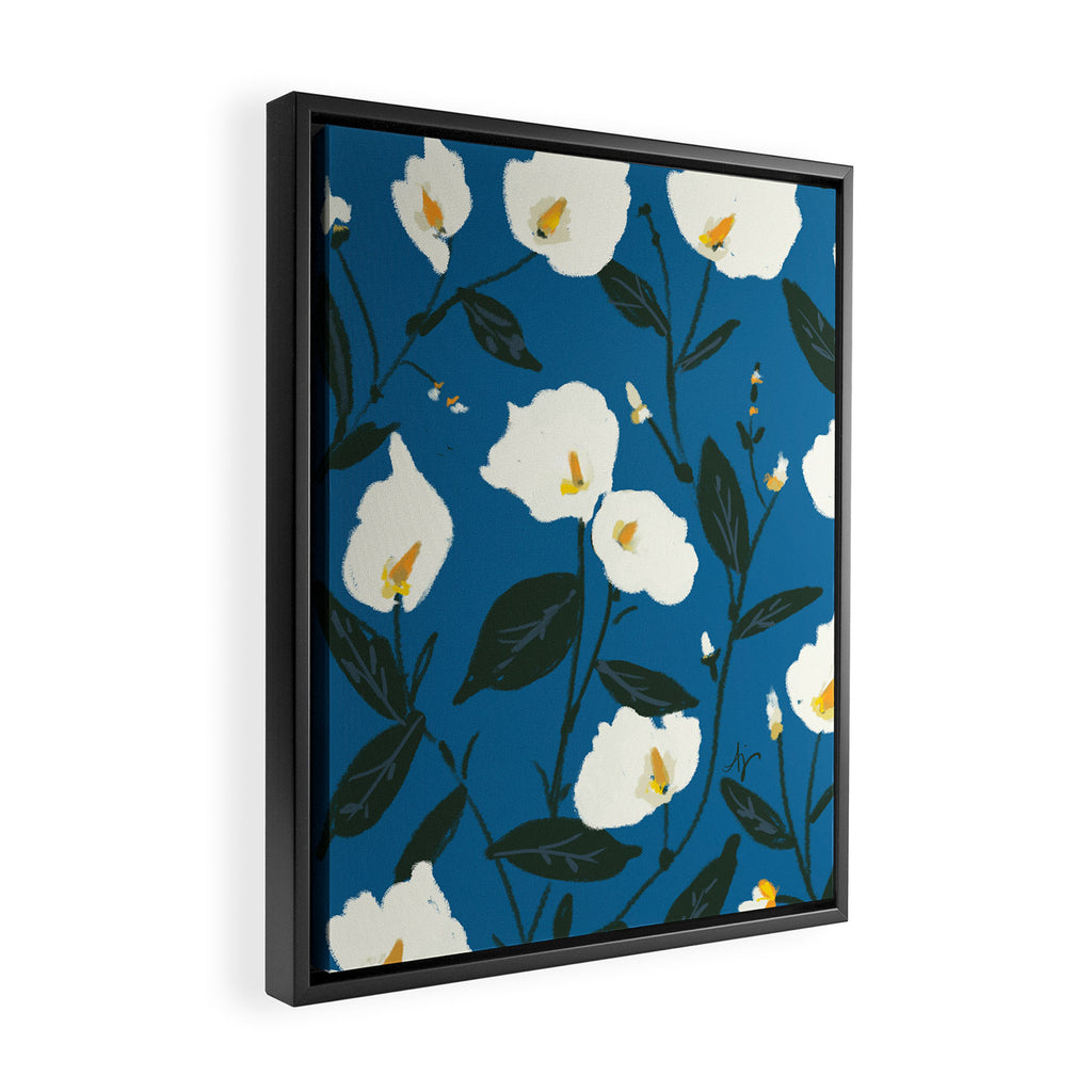 Peace Lilies Framed Canvas Print Gallery Image 2