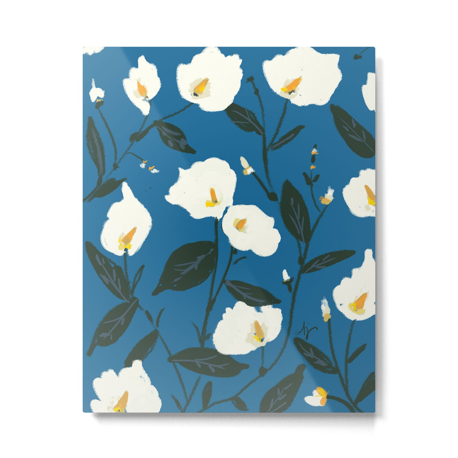 Peace Lilies Metal Print Gallery Image 4