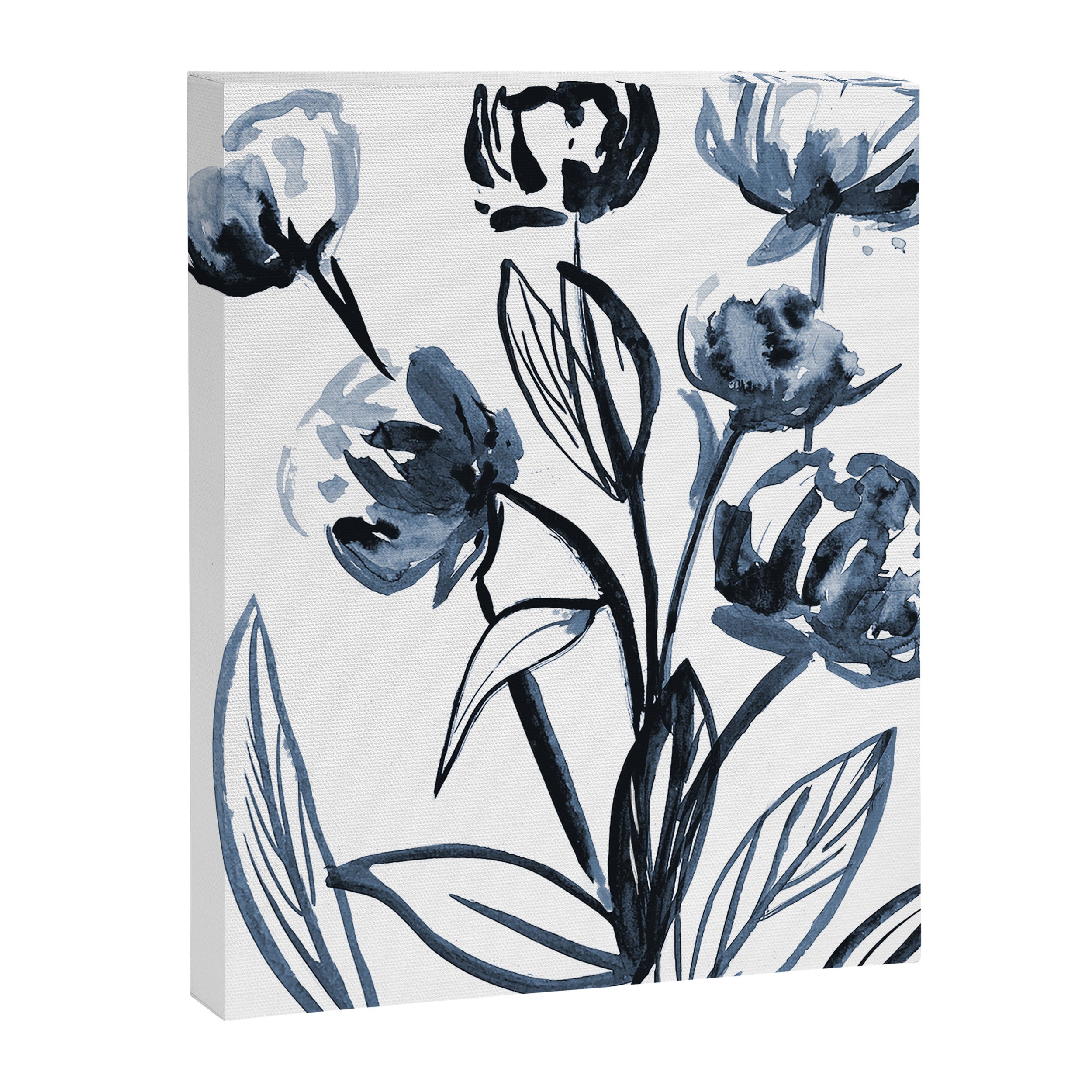 peonies blue Canvas Print Gallery Image 6