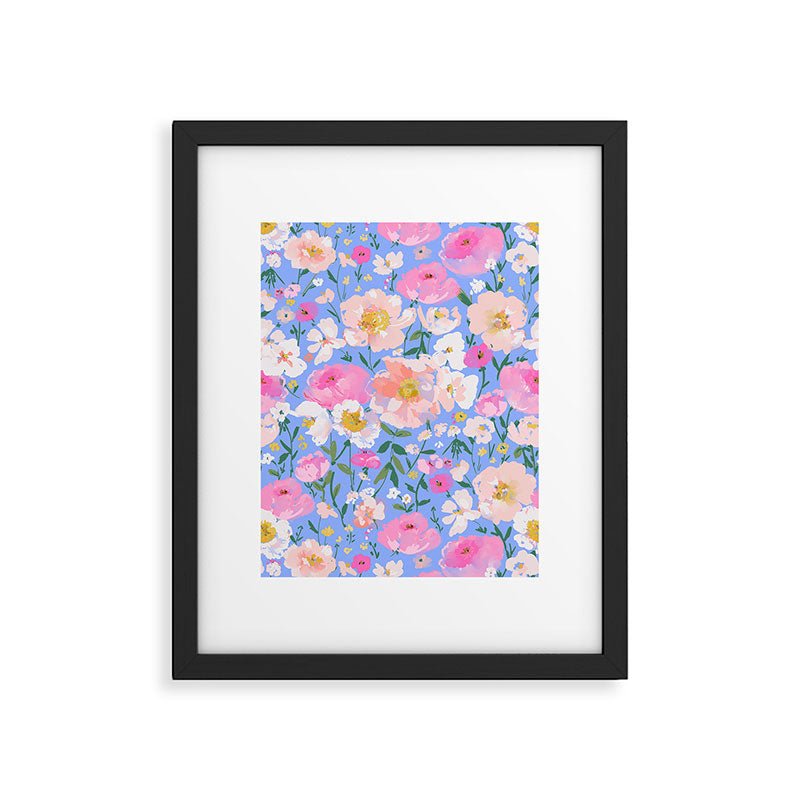 Periwinkle Garden Framed Art Print Gallery Image 6