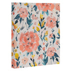 Tropical Coral Floral Canvas Print Gallery Image 3