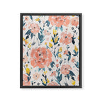 Tropical Coral Floral Framed Canvas Print Gallery Image 8
