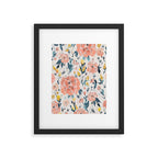 Tropical Coral Floral Framed Art Print Gallery Image 6
