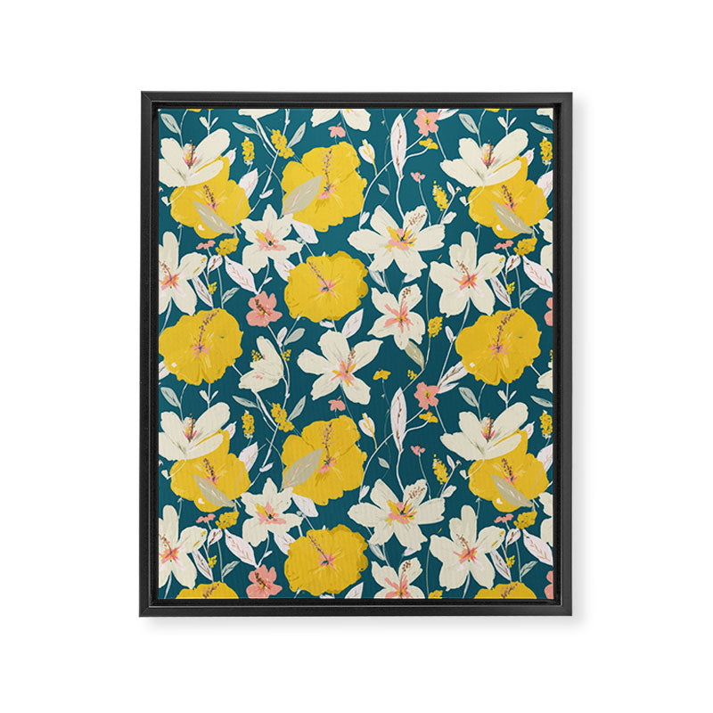 tropical hibiscus Framed Canvas Print Gallery Image 8