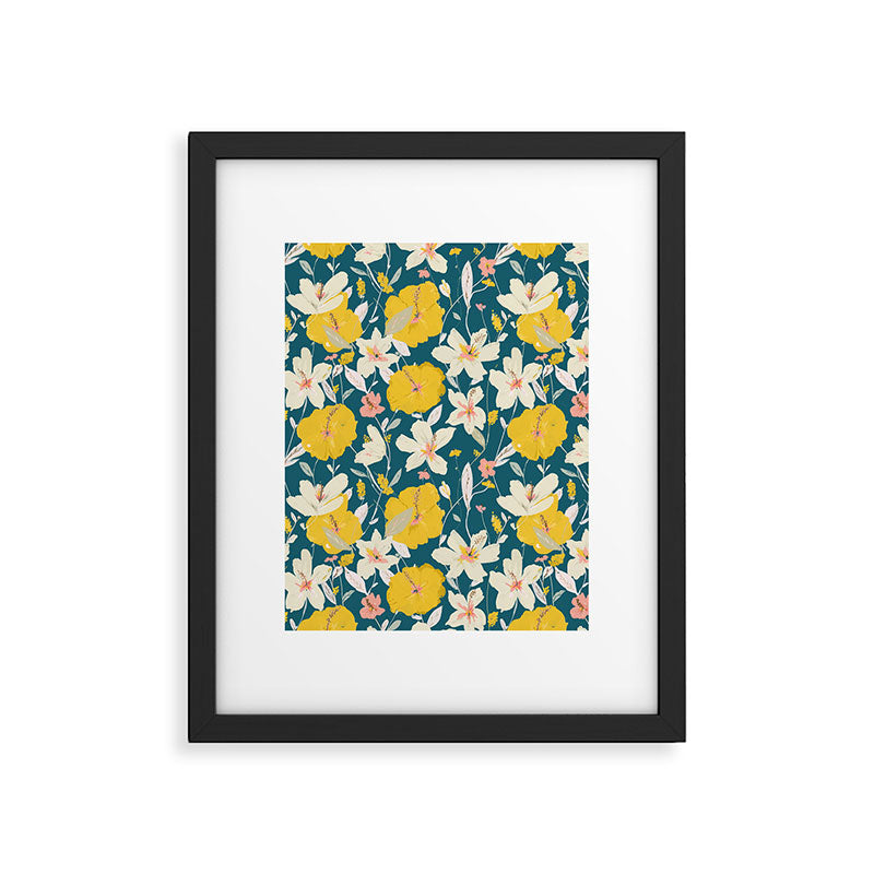 tropical hibiscus Framed Art Print Gallery Image 6