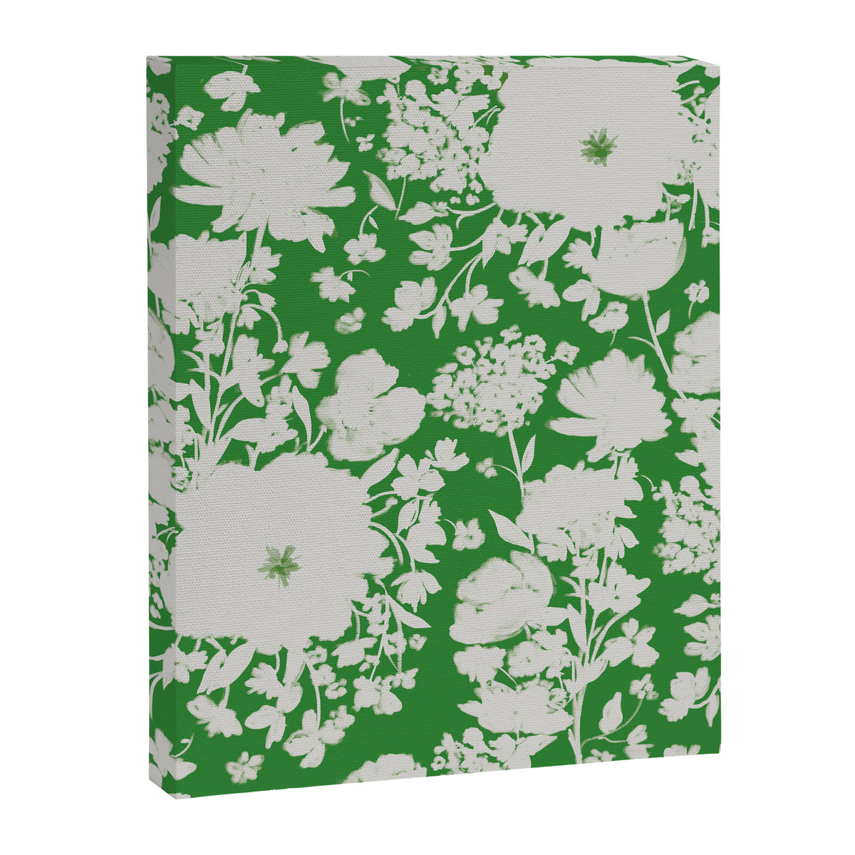 White Beauty on Green Canvas Print Gallery Image 6