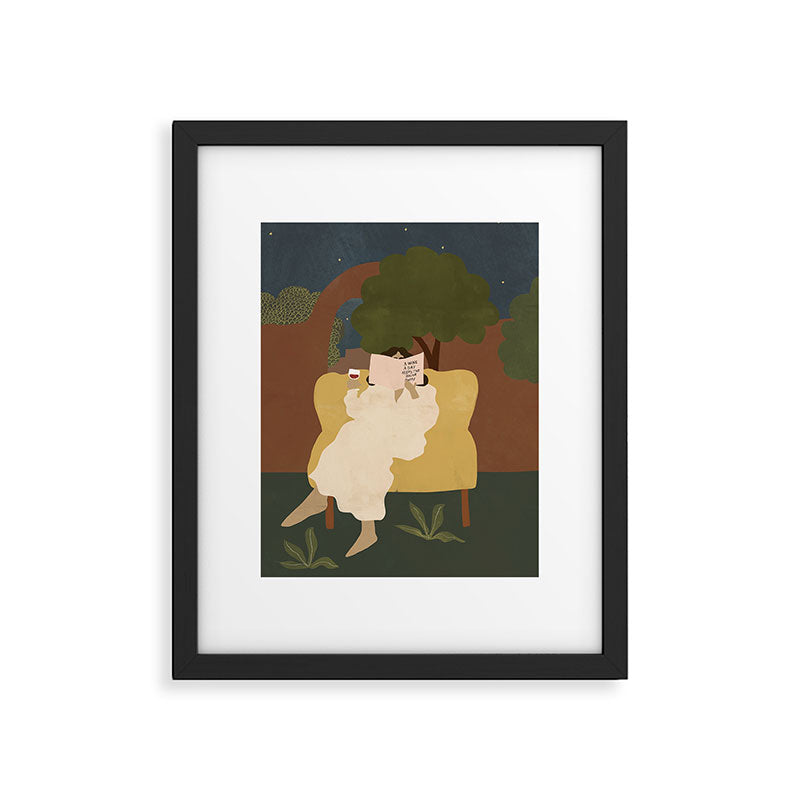 A wine a day keeps the doctor away Framed Art Print Gallery Image 5