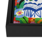 Abstract Flower Bouquet Framed Canvas Print Gallery Image 3