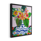 Abstract Flower Bouquet Framed Canvas Print Gallery Image 2