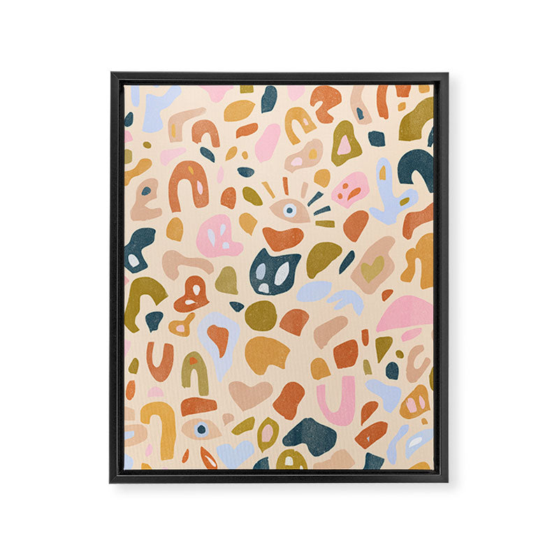 Abstract Paper Cuts Framed Canvas Print Gallery Image 6