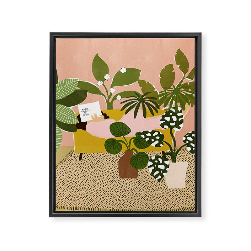 Allow Yourself To Grow Framed Canvas Print Gallery Image 6