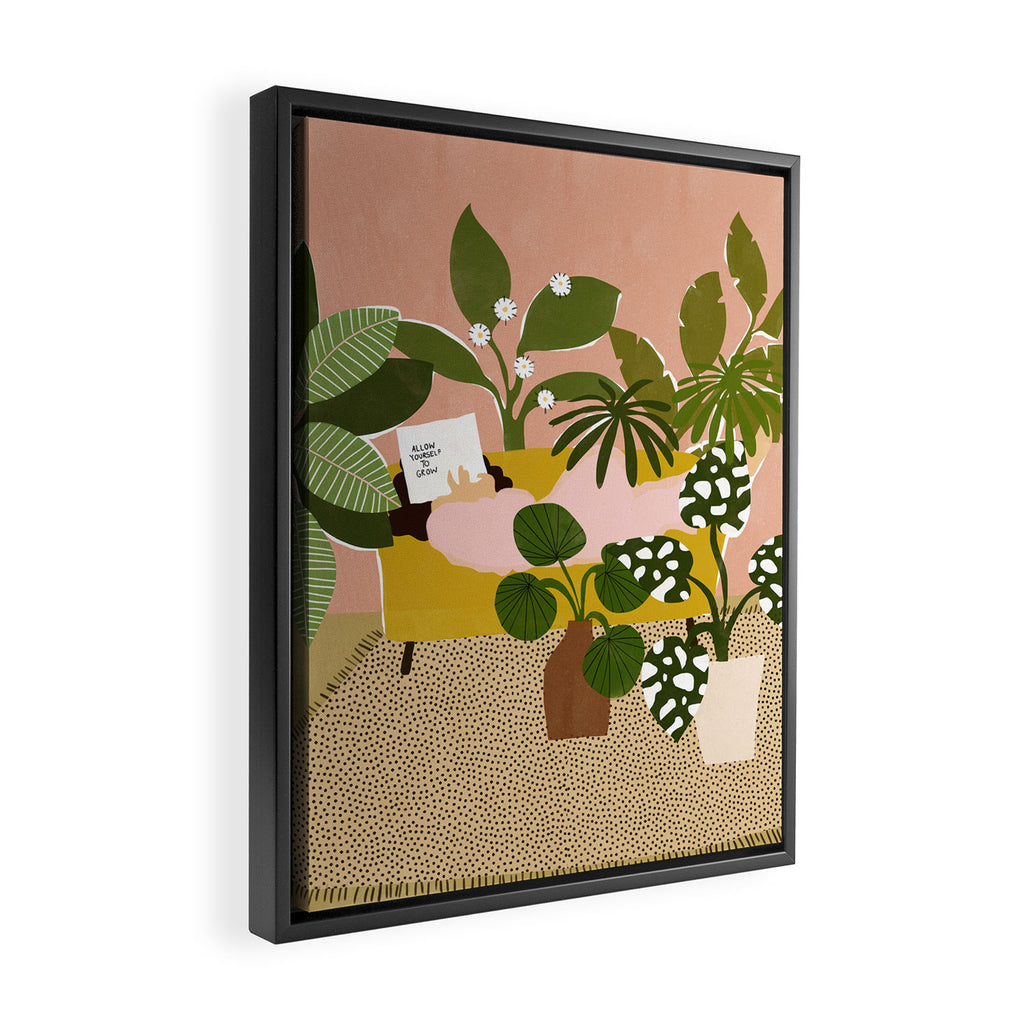 Allow Yourself To Grow Framed Canvas Print Gallery Image 2