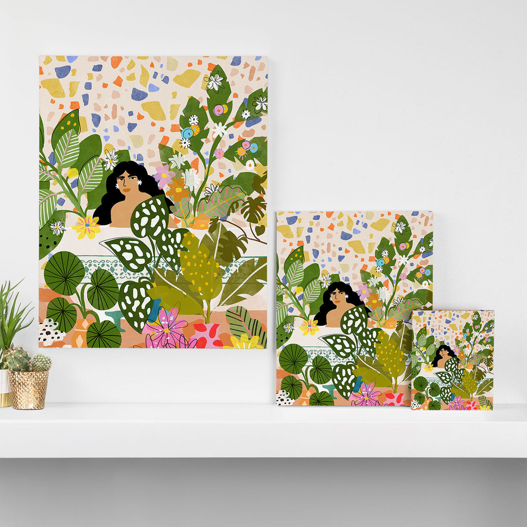 Bathing with Plants Canvas Print Gallery Image 3