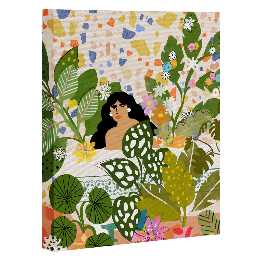Bathing with Plants Canvas Print Gallery Image 3