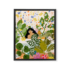 Bathing with Plants Framed Canvas Print Gallery Image 8